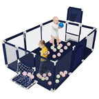GOTGELIF 71x48 Parc Bébé Pliable à 4 Panneaux avec Panier de Basket