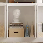 Bibliothèque Famapy Grande Taille Blanche : Un Espace de Rangement Généreux dans un Design Minimaliste
