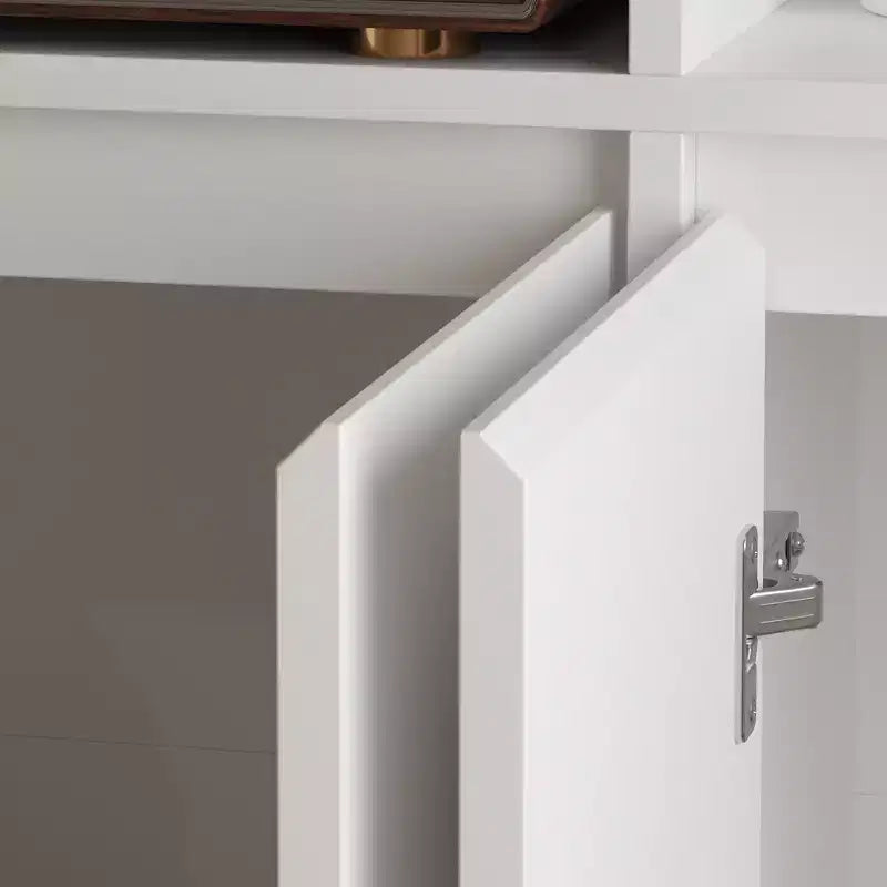 Bibliothèque Famapy Grande Taille Blanche : Un Espace de Rangement Généreux dans un Design Minimaliste
