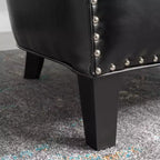 Fauteuil Club Rembourré Contemporain GDFStudio Hawthorne avec Clous Décoratifs