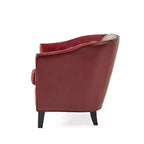 Fauteuil Club Rembourré Contemporain GDFStudio Hawthorne avec Clous Décoratifs