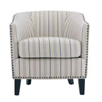 GDFStudio Hawthorne Contemporary Upholstered Club Chair with Nailhead Trim