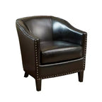 Fauteuil Club Rembourré Contemporain GDFStudio Hawthorne avec Clous Décoratifs