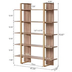 Étagère bibliothèque à 5 niveaux de 180 cm