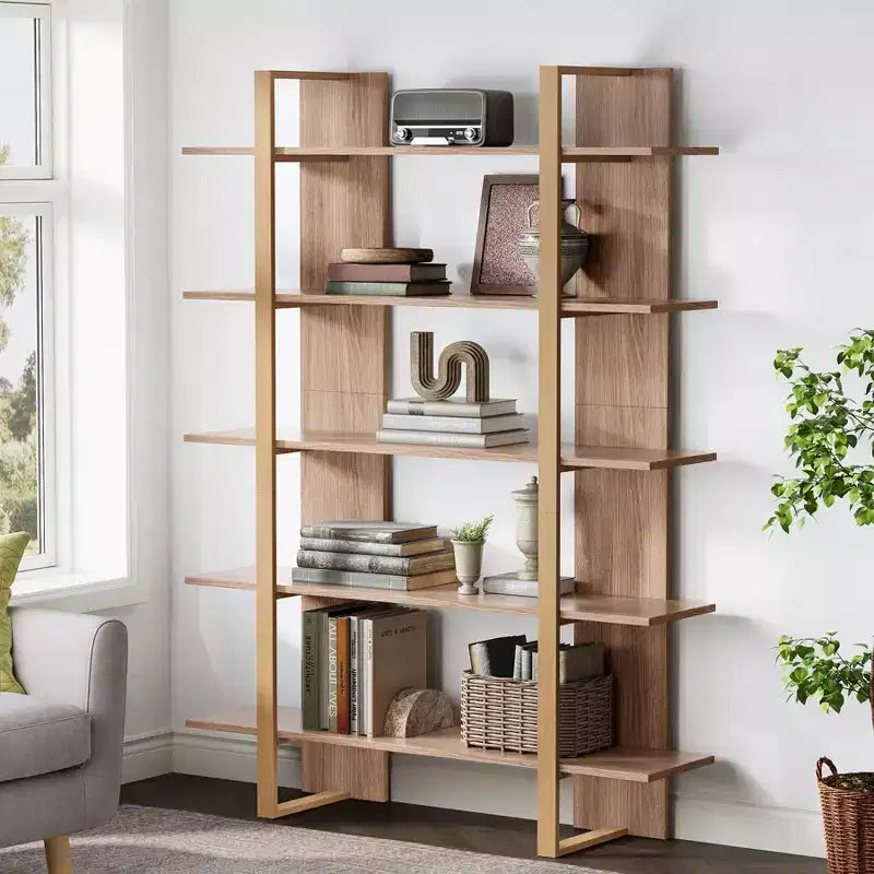 Étagère bibliothèque à 5 niveaux de 180 cm