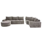 Canapé modulaire surdimensionné 142W, canapé d'angle rembourré Cloud pour salon - ModernLuxe