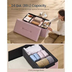 Banc ottoman de rangement LEDREM, coffre de rangement, 38 x 76 x 38 cm, banc de bout de lit, charge jusqu'à 300 kg