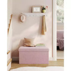 Banc ottoman de rangement LEDREM, coffre de rangement, 38 x 76 x 38 cm, banc de bout de lit, charge jusqu'à 300 kg