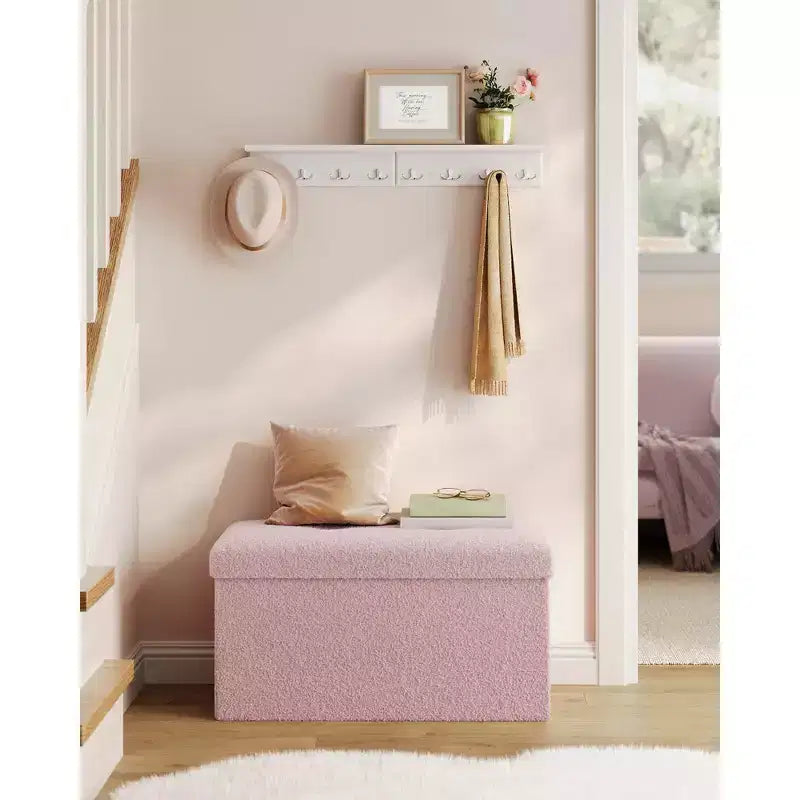 Banc ottoman de rangement LEDREM, coffre de rangement, 38 x 76 x 38 cm, banc de bout de lit, charge jusqu'à 300 kg