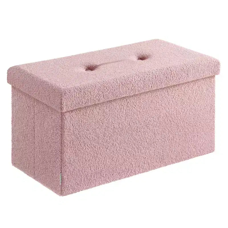 Banc ottoman de rangement LEDREM, coffre de rangement, 38 x 76 x 38 cm, banc de bout de lit, charge jusqu'à 300 kg