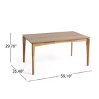 Ensemble de salle à manger Christopher Knight Home Willow 5 pièces en bois et métal rembourré