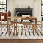 Ensemble de salle à manger Christopher Knight Home Willow 5 pièces en bois et métal rembourré