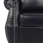 Fauteuil de club en similicuir GDFStudio Dowd 36.50 avec garniture cloutée