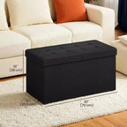 Banc de rangement ottoman de 30 pouces, Ottoman avec rangement, Banc ottoman, Supporte jusqu'à 300 kg pour le salon