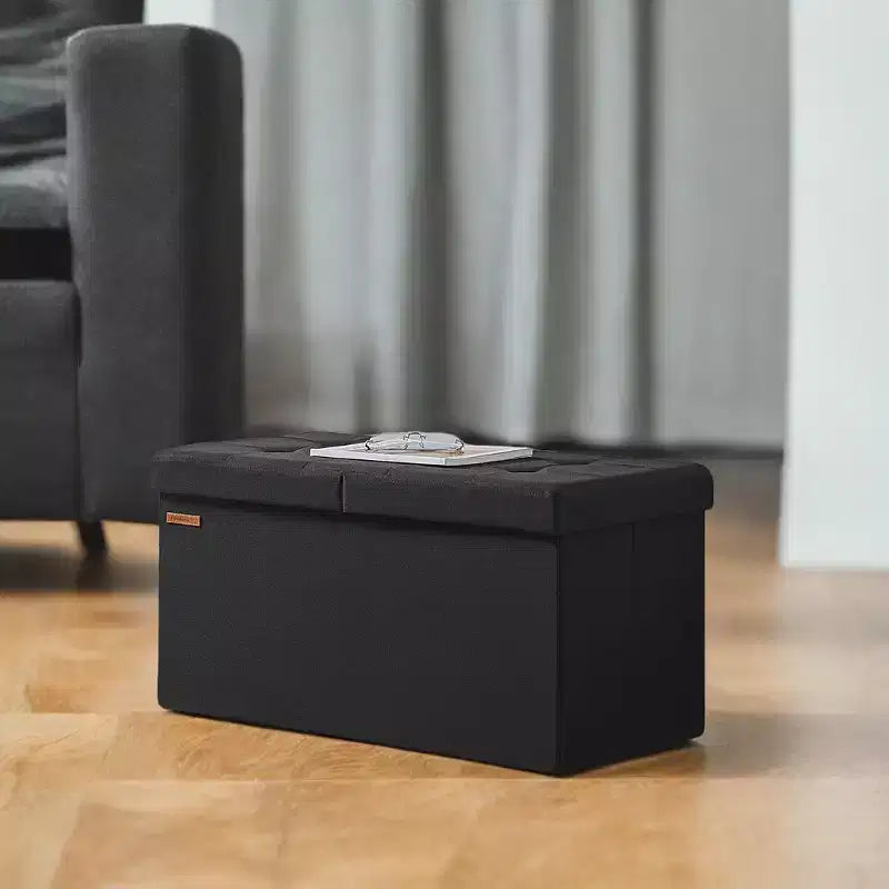 Banc de rangement ottoman de 30 pouces, Ottoman avec rangement, Banc ottoman, Supporte jusqu'à 300 kg pour le salon