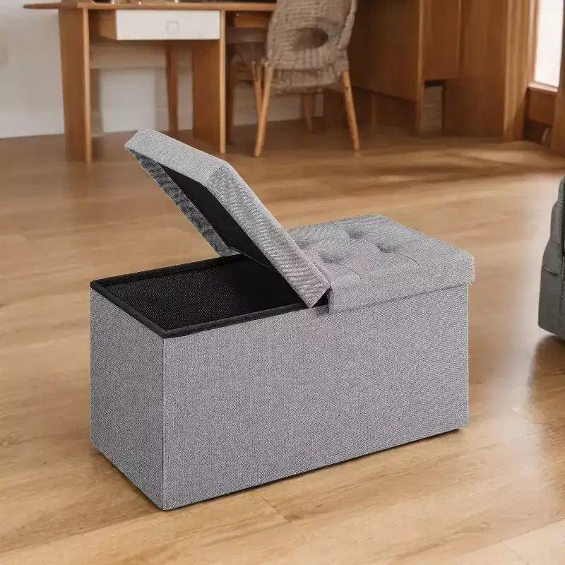 Banc de rangement ottoman de 30 pouces, Ottoman avec rangement, Banc ottoman, Supporte jusqu'à 300 kg pour le salon