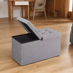 Banc de rangement ottoman de 30 pouces, Ottoman avec rangement, Banc ottoman, Supporte jusqu'à 300 kg pour le salon