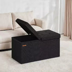 Banc de rangement ottoman de 30 pouces, Ottoman avec rangement, Banc ottoman, Supporte jusqu'à 300 kg pour le salon
