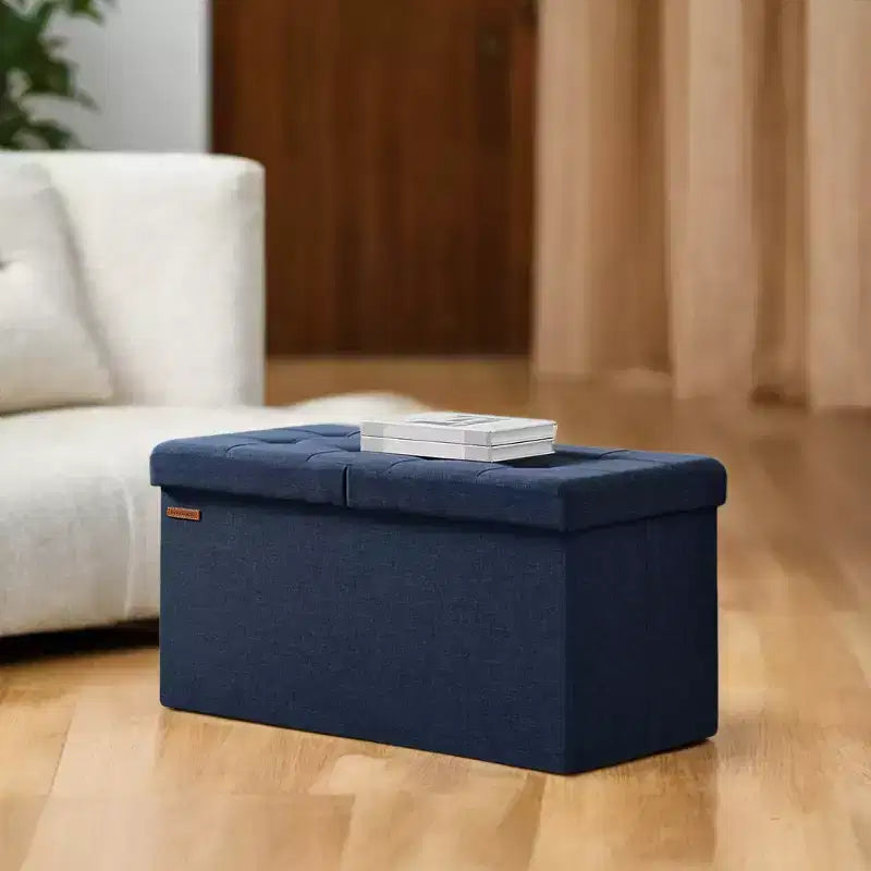 Banc de rangement ottoman de 30 pouces, Ottoman avec rangement, Banc ottoman, Supporte jusqu'à 300 kg pour le salon