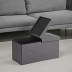 Banc de rangement ottoman de 30 pouces, Ottoman avec rangement, Banc ottoman, Supporte jusqu'à 300 kg pour le salon