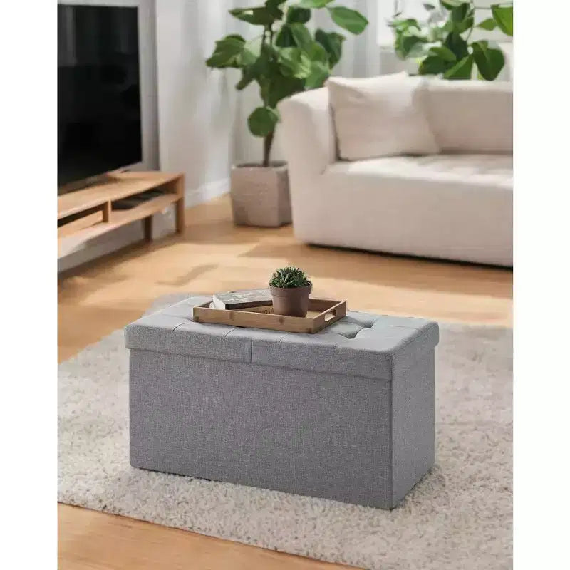 Banc de rangement ottoman de 30 pouces, Ottoman avec rangement, Banc ottoman, Supporte jusqu'à 300 kg pour le salon