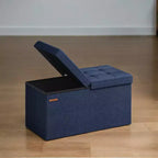 Banc de rangement ottoman de 30 pouces, Ottoman avec rangement, Banc ottoman, Supporte jusqu'à 300 kg pour le salon