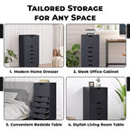 Meuble de rangement à 6 tiroirs pour loisirs créatifs et bureau Home Imports Emporium, organiseur roulant pour dossiers, fournitures d'art et organisation des petits espaces