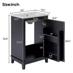 Meuble de rangement de salle de bain moderne de 50 cm, coiffeuse avec lavabo en céramique, grand espace de rangement