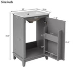 Meuble de rangement de salle de bain moderne de 50 cm, coiffeuse avec lavabo en céramique, grand espace de rangement