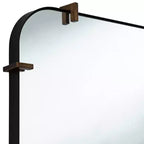 Miroir mural Uttermost Radius 24 x 38 noir à bords arrondis