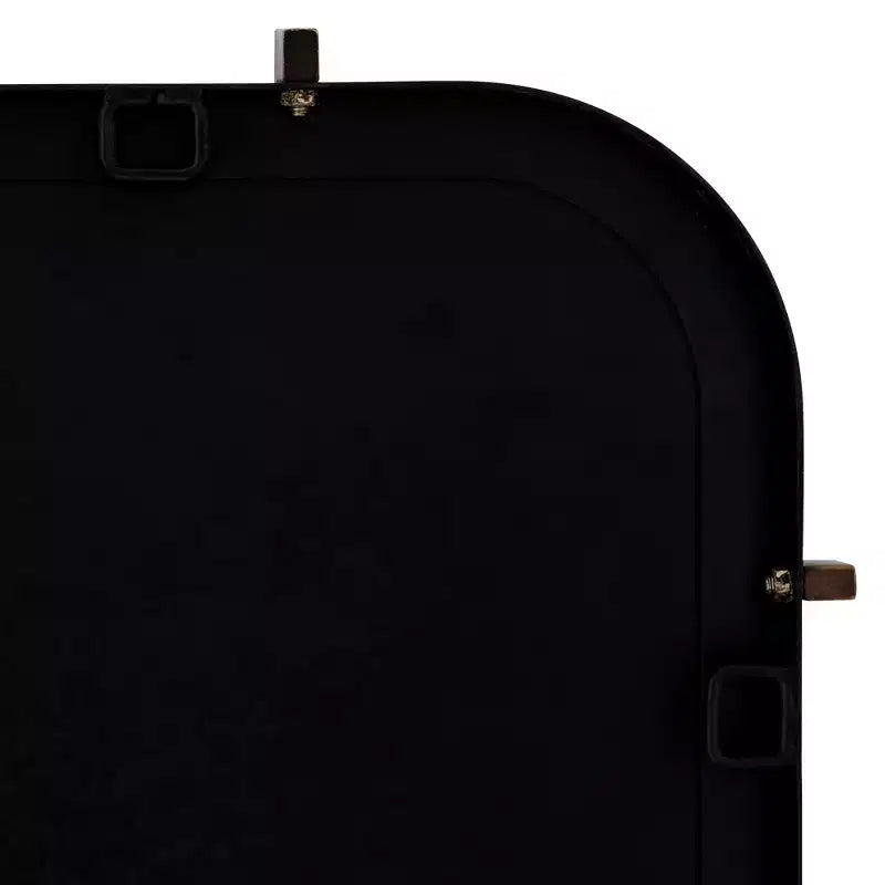 Miroir mural Uttermost Radius 24 x 38 noir à bords arrondis