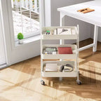 Chariot roulant à 3 niveaux JIONJOY, chariot de rangement mobile en métal de qualité supérieure avec roulettes verrouillables, organiseur ultime pour chaque pièce de la maison