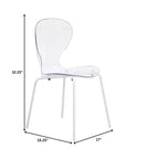 LeisureMod Bristol Ensemble de Salle à Manger 5 Pièces Table à Manger Ronde, 4 Chaises de Salle à Manger en Plastique Pieds Blancs