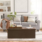 Banc de rangement ottoman, 38 x 109 x 38 cm, banc de bout de lit, coffre de rangement, pour salon, chambre, entrée