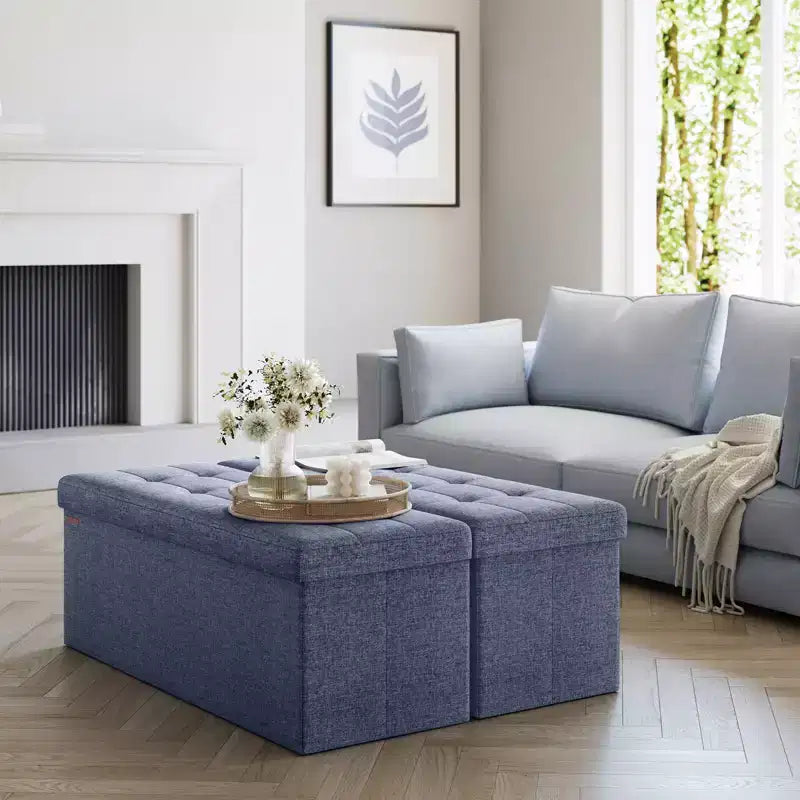 Banc de rangement ottoman, 38 x 109 x 38 cm, banc de bout de lit, coffre de rangement, pour salon, chambre, entrée