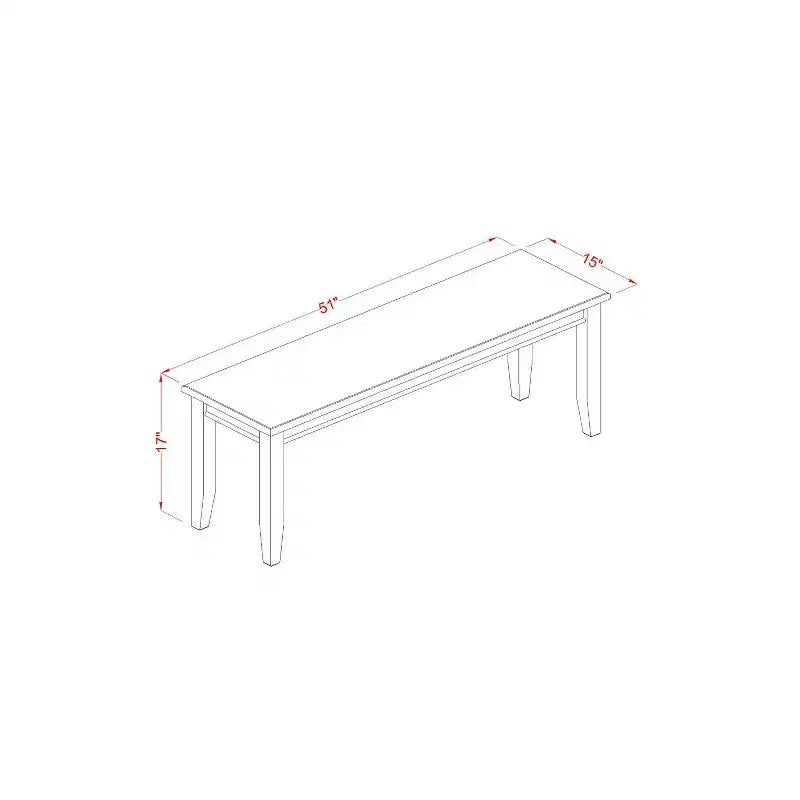 Banc de salle à manger HomeStock avec assise en bois