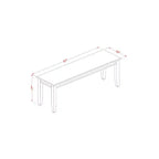 Banc de salle à manger HomeStock avec assise en bois