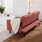 Canapé-Lit Courbe Convertible avec Dossier Réglable en Tissu Bouclé Best Choice Products