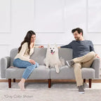Canapé-Lit Courbe Convertible avec Dossier Réglable en Tissu Bouclé Best Choice Products