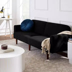Canapé-Lit Courbe Convertible avec Dossier Réglable en Tissu Bouclé Best Choice Products
