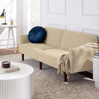 Canapé-Lit Courbe Convertible avec Dossier Réglable en Tissu Bouclé Best Choice Products