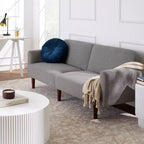 Canapé-Lit Courbe Convertible avec Dossier Réglable en Tissu Bouclé Best Choice Products
