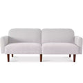 Canapé-Lit Courbe Convertible avec Dossier Réglable en Tissu Bouclé Best Choice Products