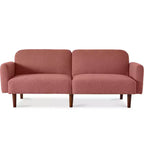 Canapé-Lit Courbe Convertible avec Dossier Réglable en Tissu Bouclé Best Choice Products