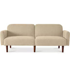 Canapé-Lit Courbe Convertible avec Dossier Réglable en Tissu Bouclé Best Choice Products