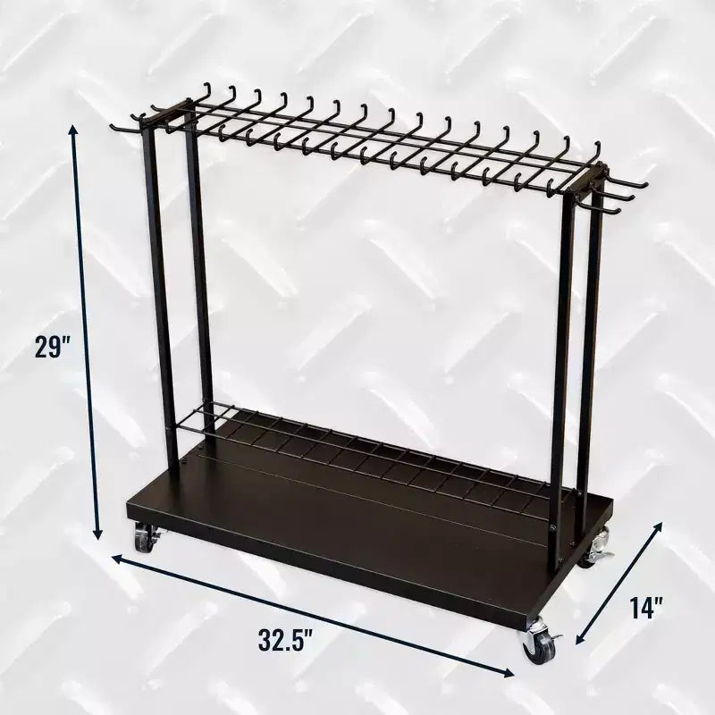 StoreYourBoard Shovel Shuttle | Organisateur d'outils à roulettes