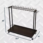 StoreYourBoard Shovel Shuttle | Organisateur d'outils à roulettes