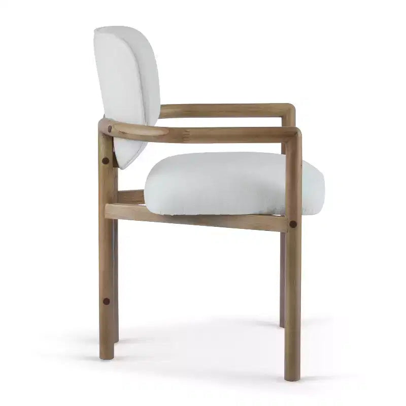 Christopher Knight Home Edge Chaises de salle à manger modernes en bois d'hévéa rembourrées (lot de 2)