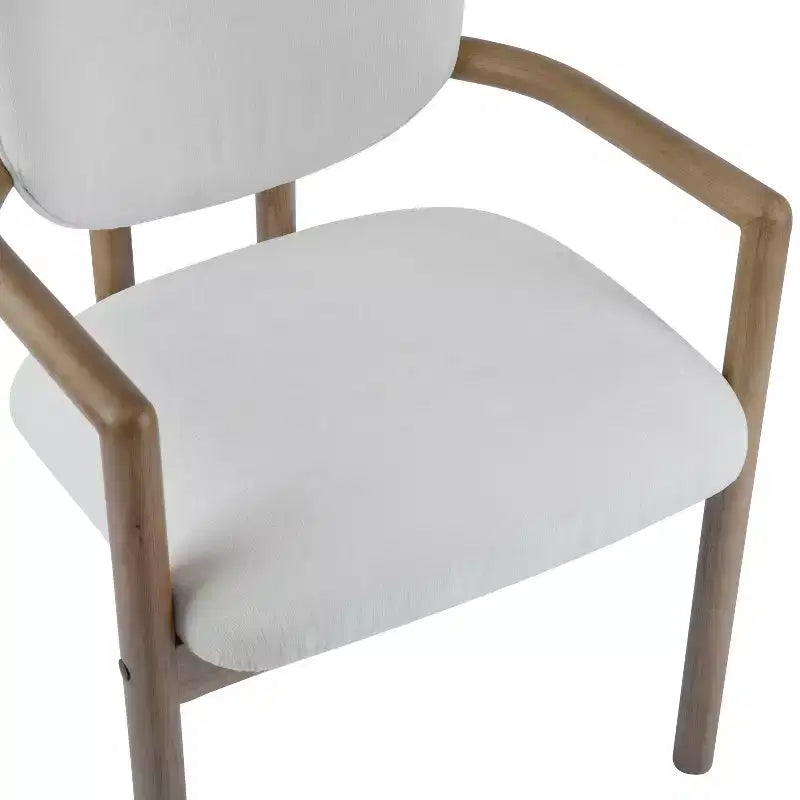 Christopher Knight Home Edge Chaises de salle à manger modernes en bois d'hévéa rembourrées (lot de 2)