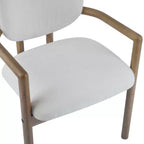Christopher Knight Home Edge Chaises de salle à manger modernes en bois d'hévéa rembourrées (lot de 2)